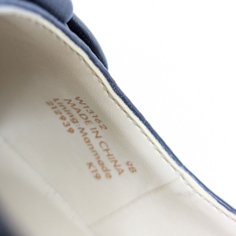 Cole Haan Adair Navy Blue 9B Leather Wedge Heels Pumps W13162 Business Casual - Picture 10 of 14